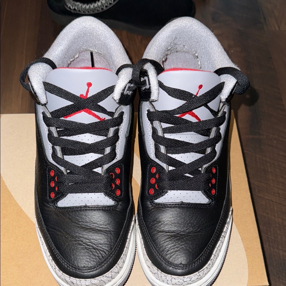 Men’s size 8 Air Jordan 3 “Black Cement”